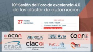 Lee más sobre el artículo Jornada 10 Foro de Excelencia 4.0 de los Clusters de Automoción